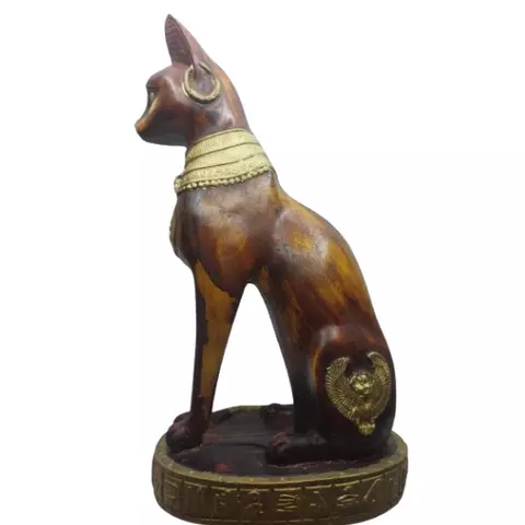 Large Bastet Brown Statue 40cm