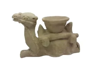 Ivory Camel Candle 16cm Decor