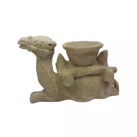 Ivory Camel Candle 16cm Decor