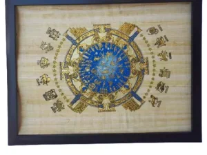 Egyptian Papyrus Calendar Art 30×40cm