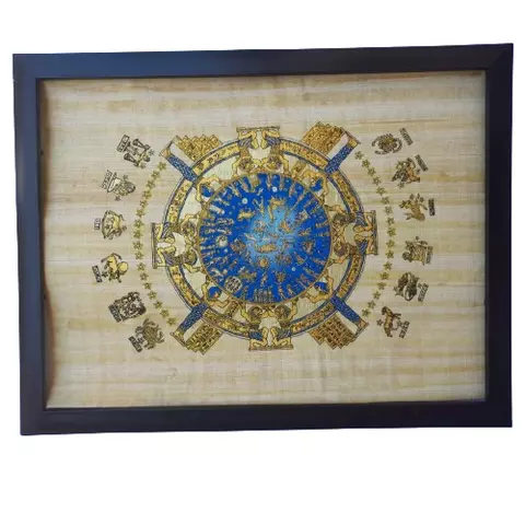 Egyptian Papyrus Calendar Art 30×40cm