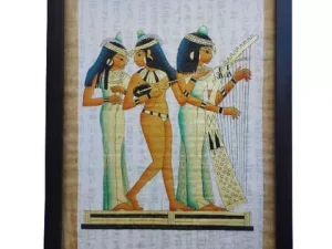 Three Egyptian Musicians Papyrus 30×40cm
