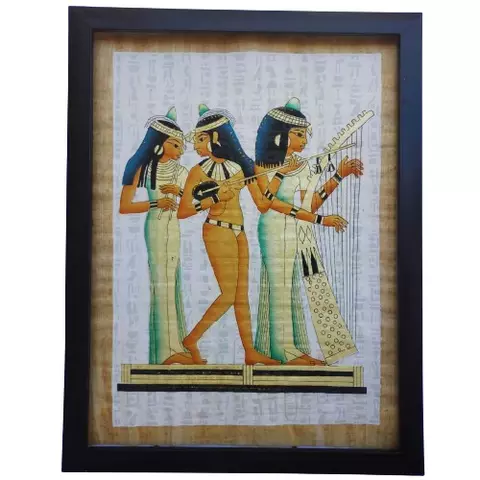 Three Egyptian Musicians Papyrus 30×40cm