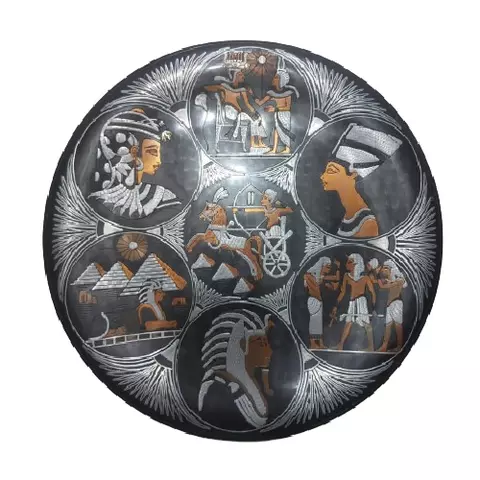 Pharaonic Copper Wall Tray 40cm