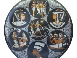 Vintage Pharaonic Copper Tray 40cm