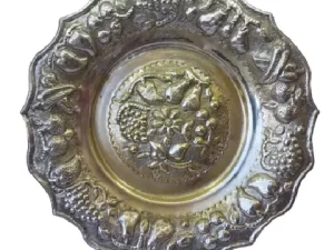 Silver-Plated Brass Fruit Plate 40cm