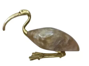 Ibis Figurine Epoxy Brass 21×13cm