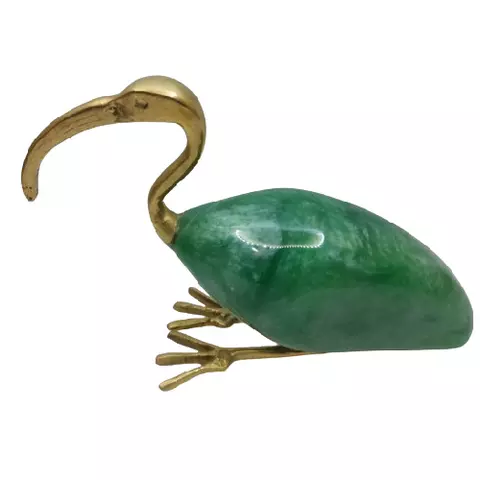 Handcrafted Ibis Figurine Brass 21×13cm