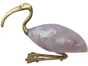 Ibis Figurine Epoxy Brass 21×13cm