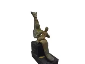 Isis Motherhood Brass Statue 11cm