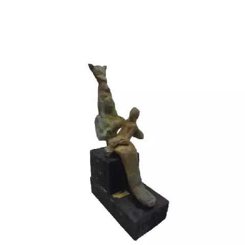 Isis Motherhood Brass Statue 11cm