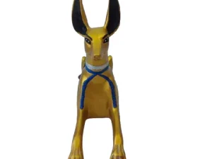 Golden Anubis Statue 21cm Stone