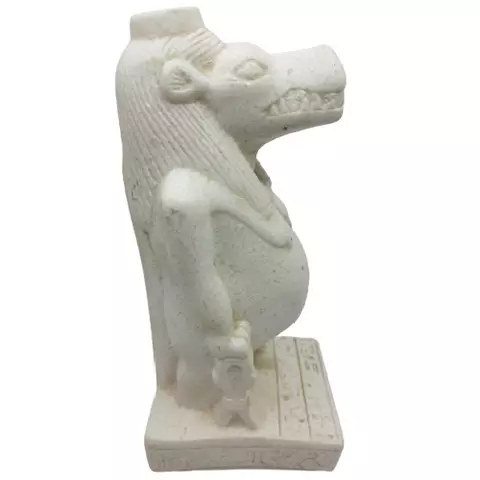 White Taweret Goddess Statue 20cm