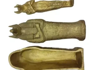 Golden Anubis Coffin Statue 18cm