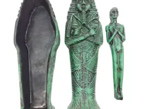 Green King Tut Coffin 18cm