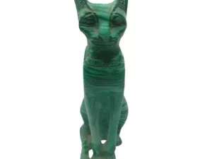 Green Bastet Cat Statue 14cm