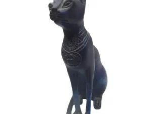 Blue Bastet Cat Statue 14cm