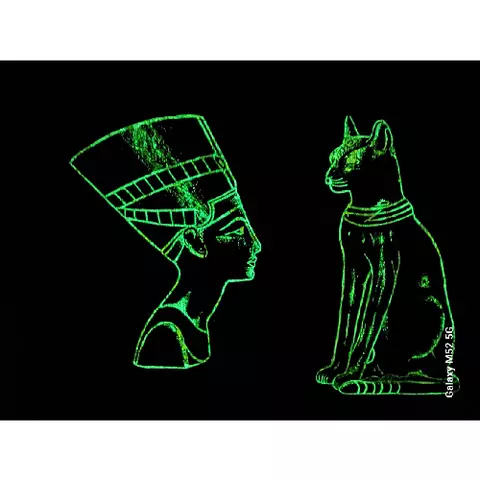 30×40cm Papyrus Art – Glows at Night
