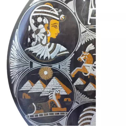 Pharaonic Copper Wall Tray 40cm