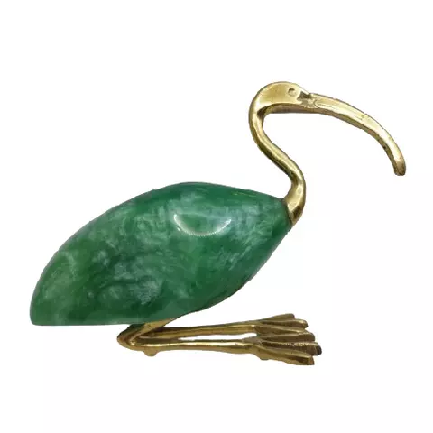 Handcrafted Ibis Figurine Brass 21×13cm