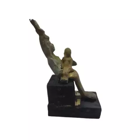 Isis Motherhood Brass Statue 11cm