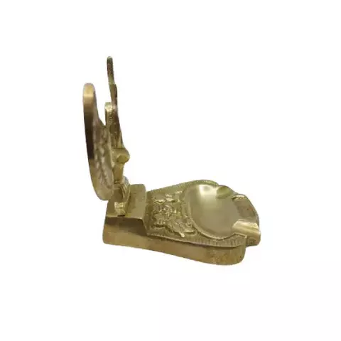 Isis Brass Ashtray 12cm Cube