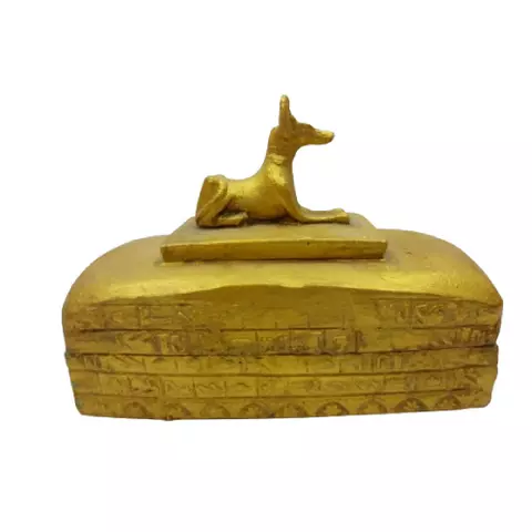Anubis Golden Storage Box 15x10cm