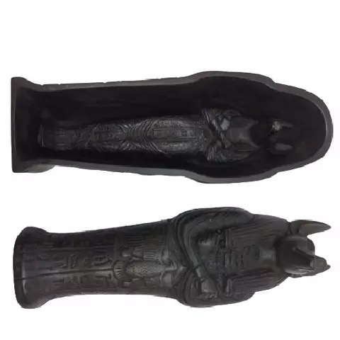 Black Anubis Coffin Figurine 18cm