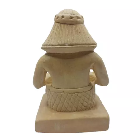11 cm Seated Egyptian Scribe Statue