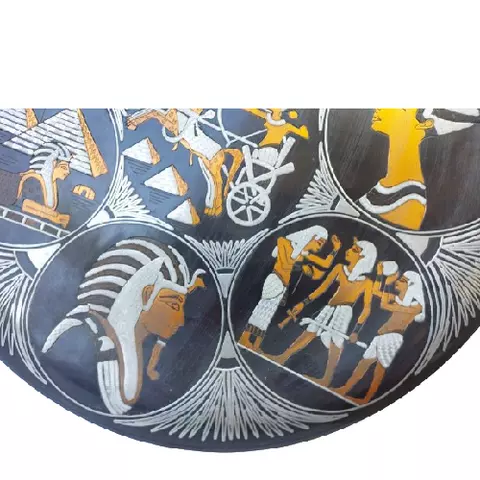 Pharaonic Copper Wall Tray 40cm