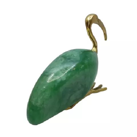 Handcrafted Ibis Figurine Brass 21×13cm