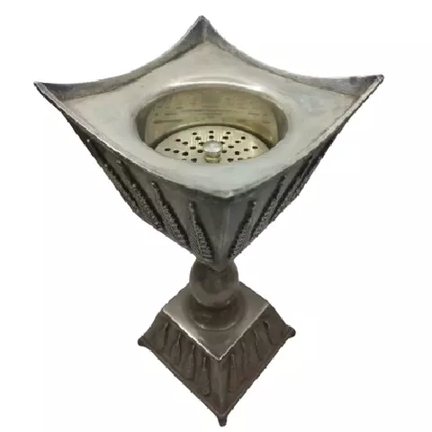 Vintage Silver Incense Burner 28cm