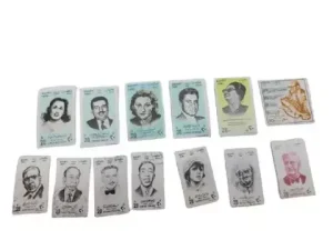 Vintage Egyptian Artist Stamps Set