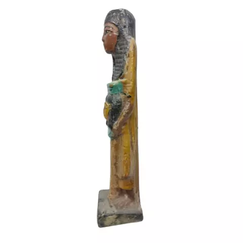Hathour Embrace Clay Statue 23cm