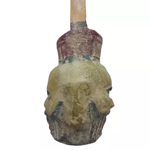 Double-Faced Bes Head Statue 15cm