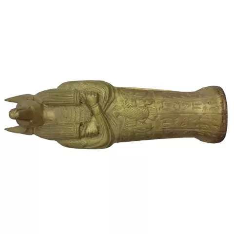Golden Anubis Coffin Statue 18cm