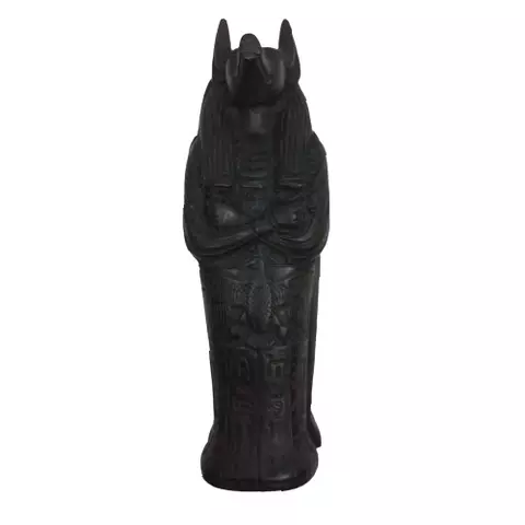 Black Anubis Coffin Figurine 18cm