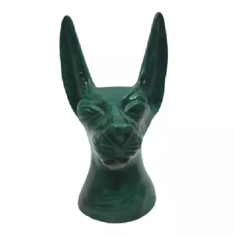 Green Anubis Statue 14cm