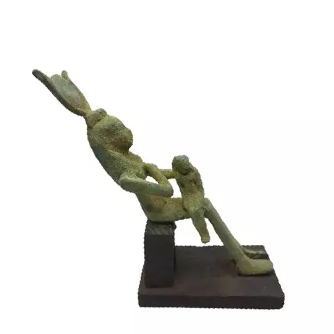 Isis Motherhood Brass Statue 15cm