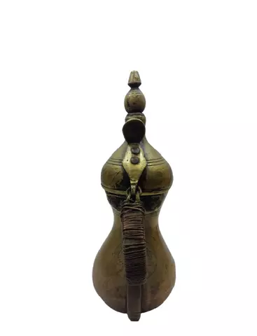 Calligraphy Brass Dallah 27cm Vintage