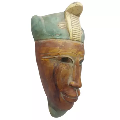 24 cm Royal Mask – Handcrafted Egyptian Pharaoh Wall Art