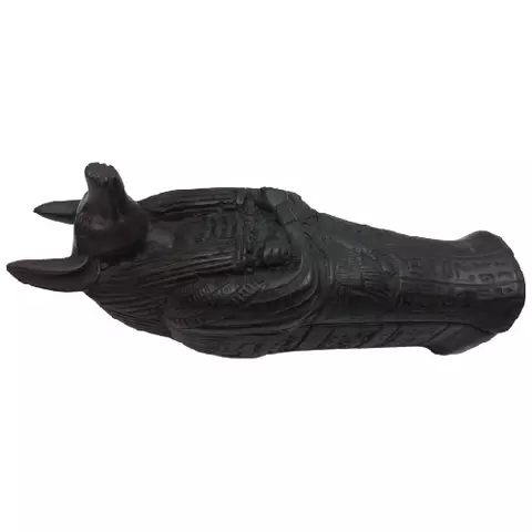 Black Anubis Coffin Figurine 18cm