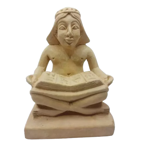 11 cm Seated Egyptian Scribe Statue